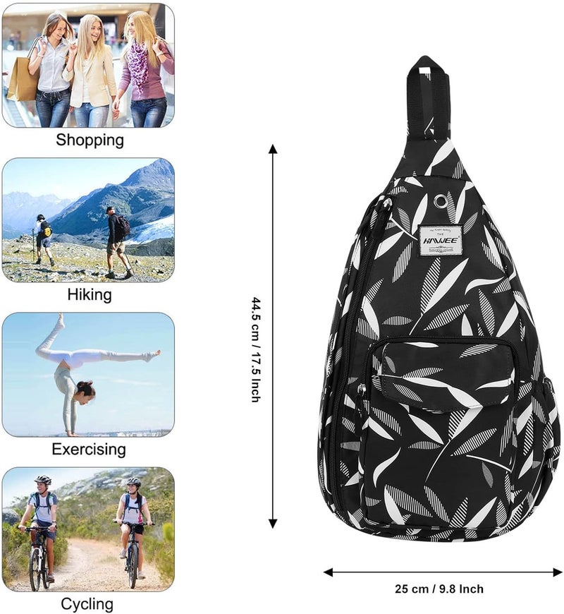 HAWEE Backpack Sling for Women Anti-Water Crossbody Bag Inclined Adjustable Pack | Casual, Adjustable Strap, Water Repellent, for Travel/Sport - Image 5